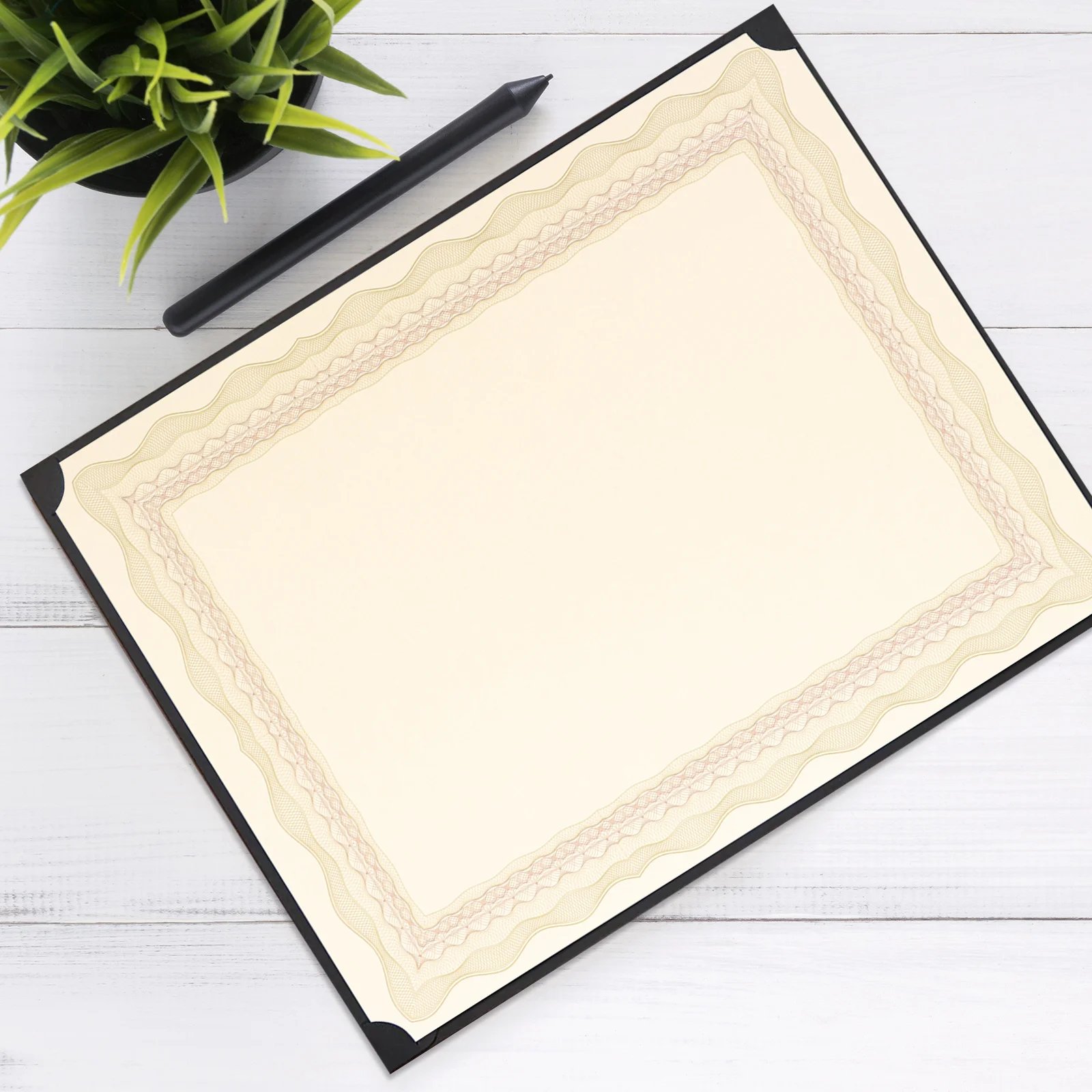 10Pcs Professional Certificate Paper Rounded Corners for Graduation and Academic Awards Certificate Paper School Supply