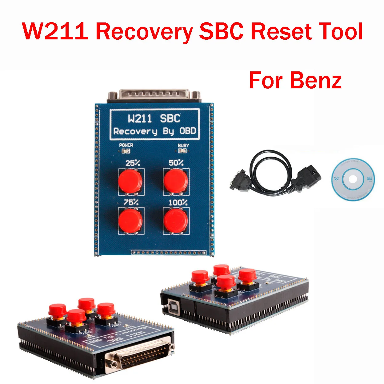 

W211 SBC Recovery By OBD Repair Code C249F For Mercedes for Benz OBD 211 SBC Reset Tool Car Inspection Tools