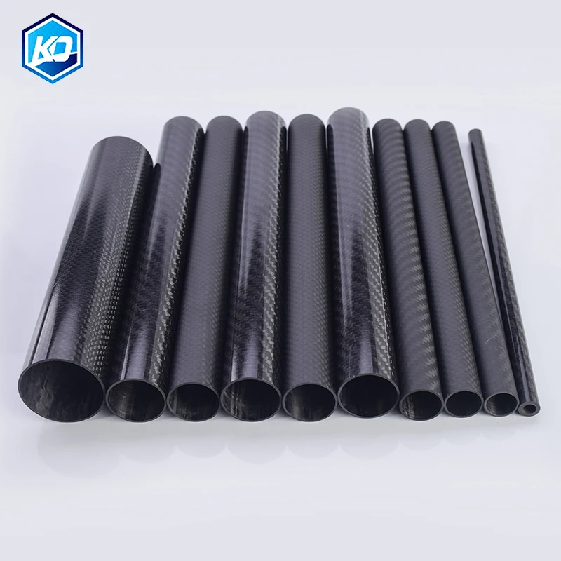 3 PCS Length 250MM Carbon Fiber Tube Pipe 25CM Diameter 9mm 10mm 12mm  For RC Model Airplane Drone Accessories