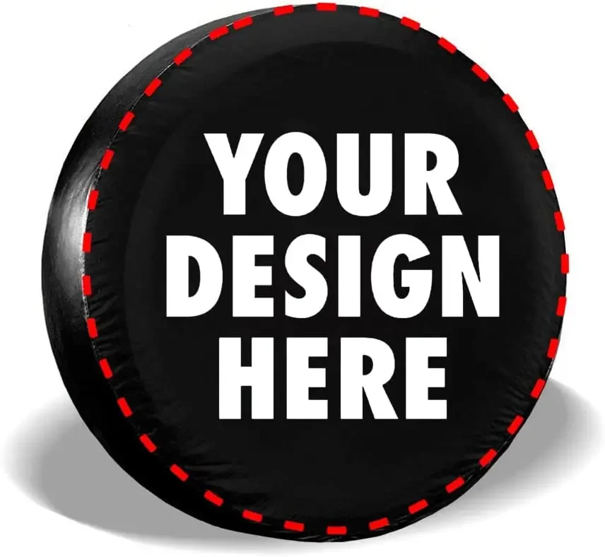 Custom Spare Tire Cover, Customized Personalise Text Image, Custom Made Tire Cover Protectors Weatherproof Dust-Proof