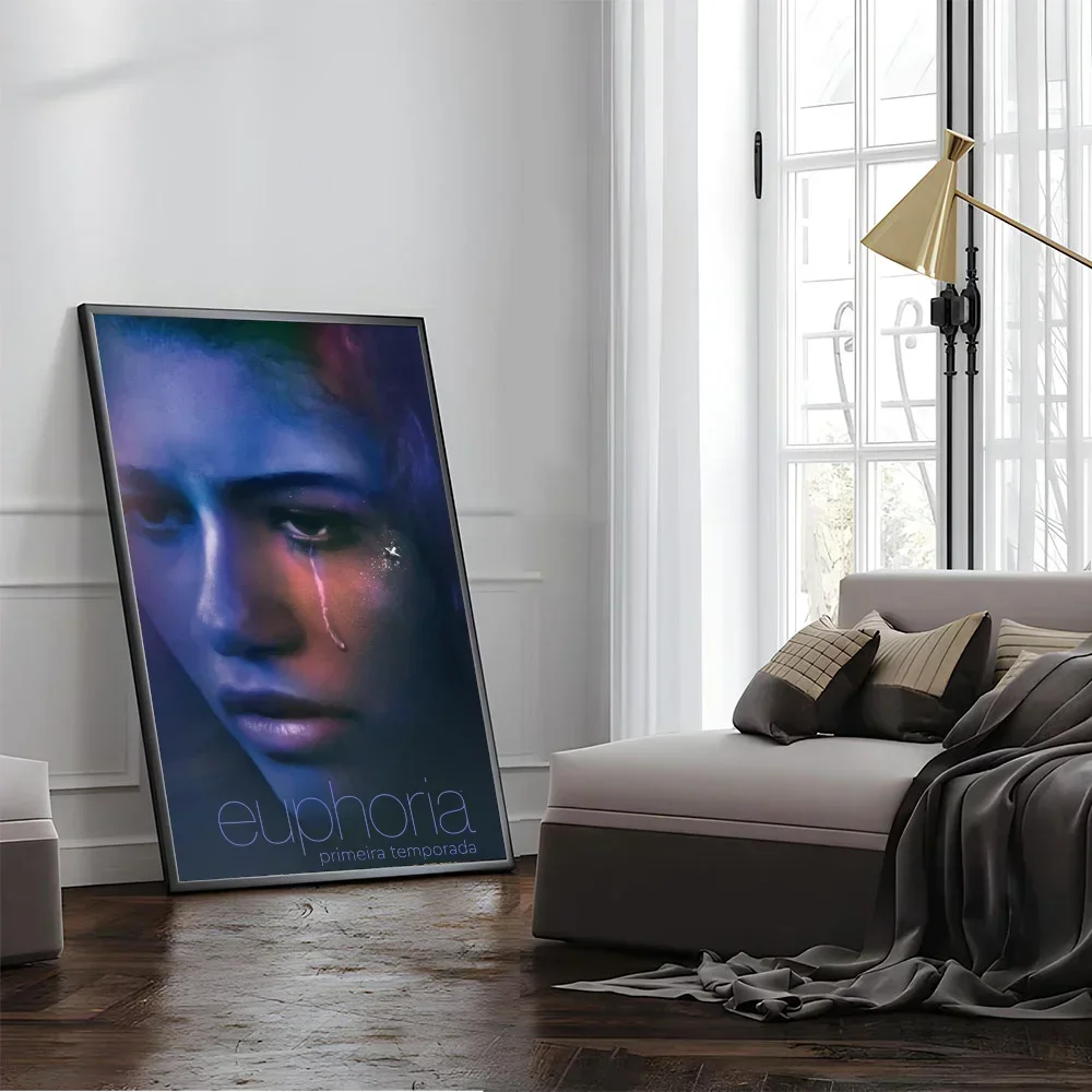 Trendy TV Euphoria Rue Jules Classic Vintage Posters Waterproof Paper Sticker Coffee House Bar Home Decor