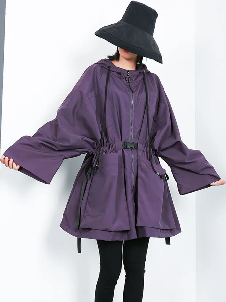 Max LuLu-Manteau Long à Capuche pour Femme, Streetwear Coréen, Coupe-Vent Respirant, Vêtements Décontractés, Mode Automne 2022