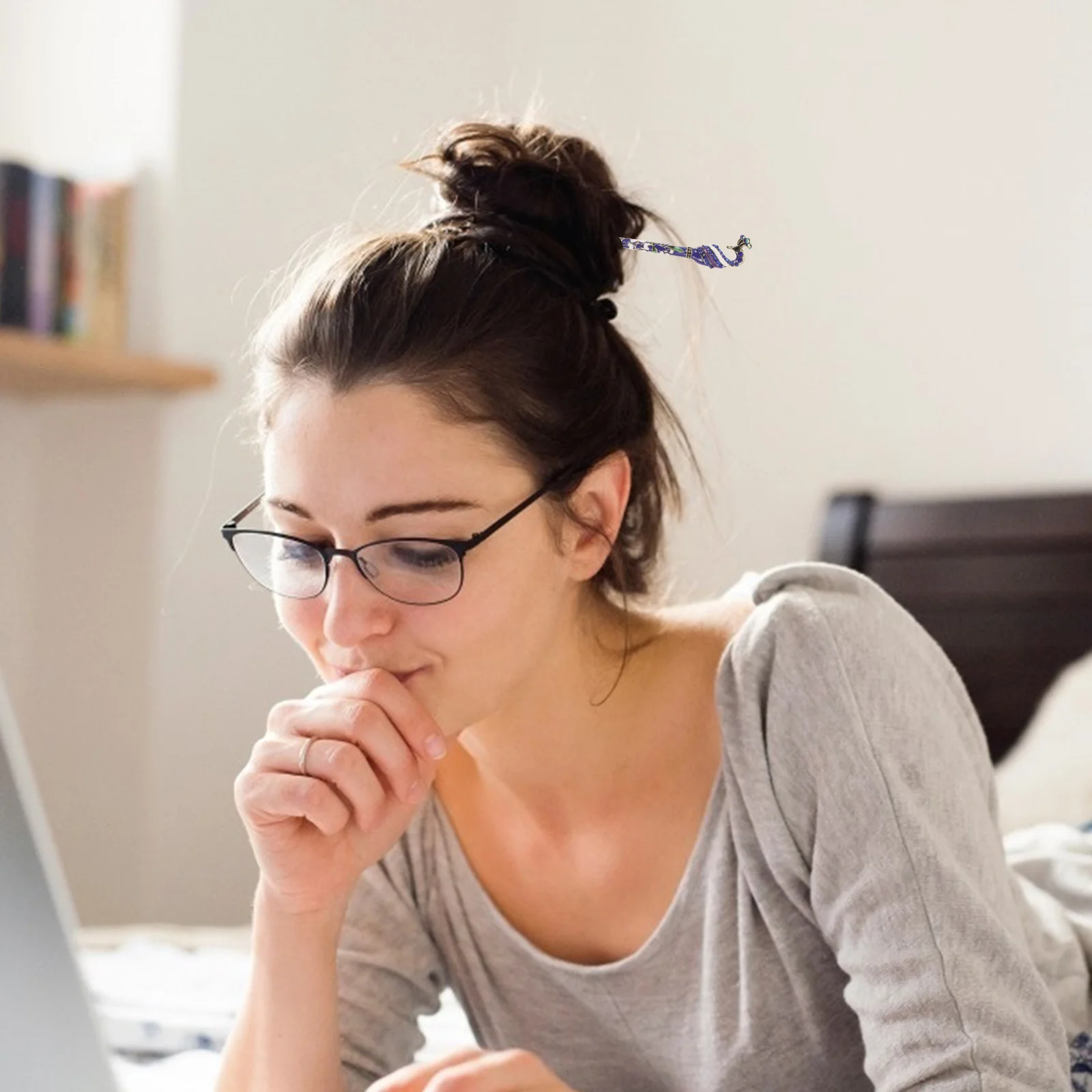 2 قطعة حامل كعكة معدنية للنساء طويل سميك شعر صيني عتيق عصا شعر إكسسوارات إكسسوارات