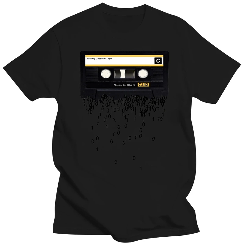 Kuakuayu Hjn New Style Retro Cassettes Clothes T-Shirt Men's Discount 80'S Music The Death Of The Cassette Tape Tshirt