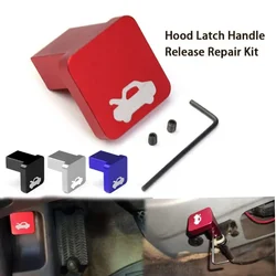 Aluminum Car Hood Release Latch Handle Repair Kit Auto Accessories Engine cover lock for Honda Ridgeline Element Civic 1996-2011