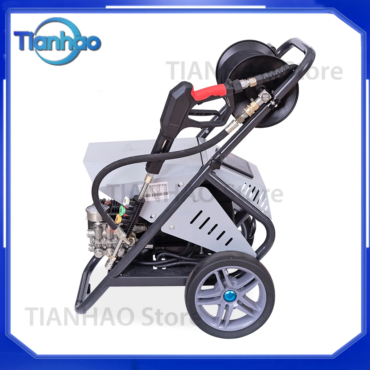 High-Pressure Electric Car Washer 220V 2.2KW Stainless Steel Portable Commercial for Mobile Washing