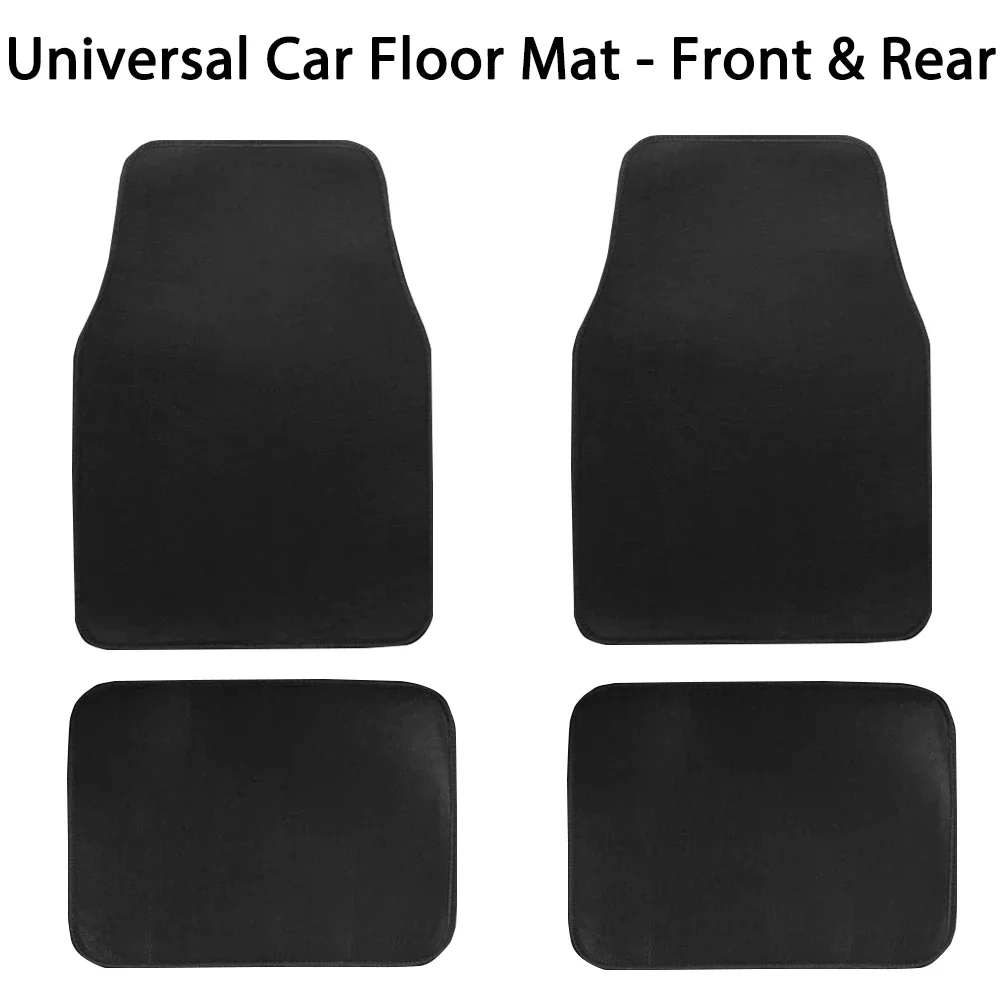 Tapis de sol universels pour voiture, tapis de sol avant et arrière pour voitures, SUV, berlines, fourgonnettes, accessoires résistants à la saleté et à l'usure