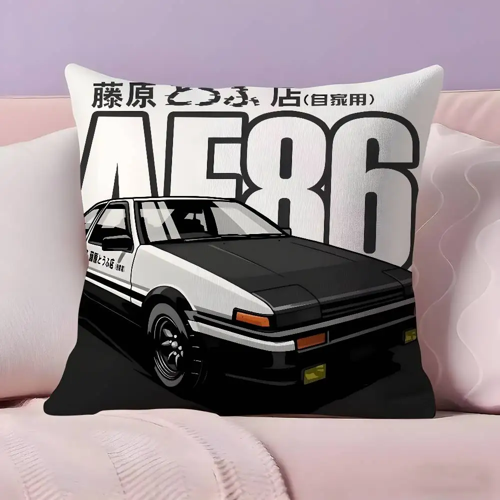 Classic retro car AE86 Pillow Case Pillowcase Ultra Soft Skin Friendly Fabric Cloud Like Comfort & Concealed Zipper