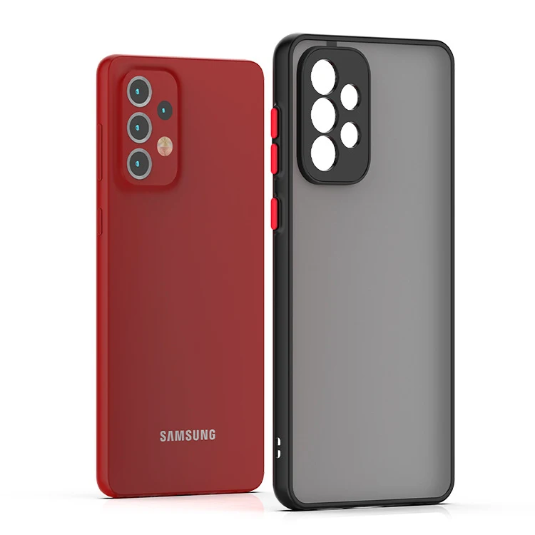ARMOR Shockproof Matte Case For Samsung Galaxy A13 A23 A33 A53 A73 A12 A22 A32 A42 A52 A72 5G Fundas Bumper Clear Cover Cases
