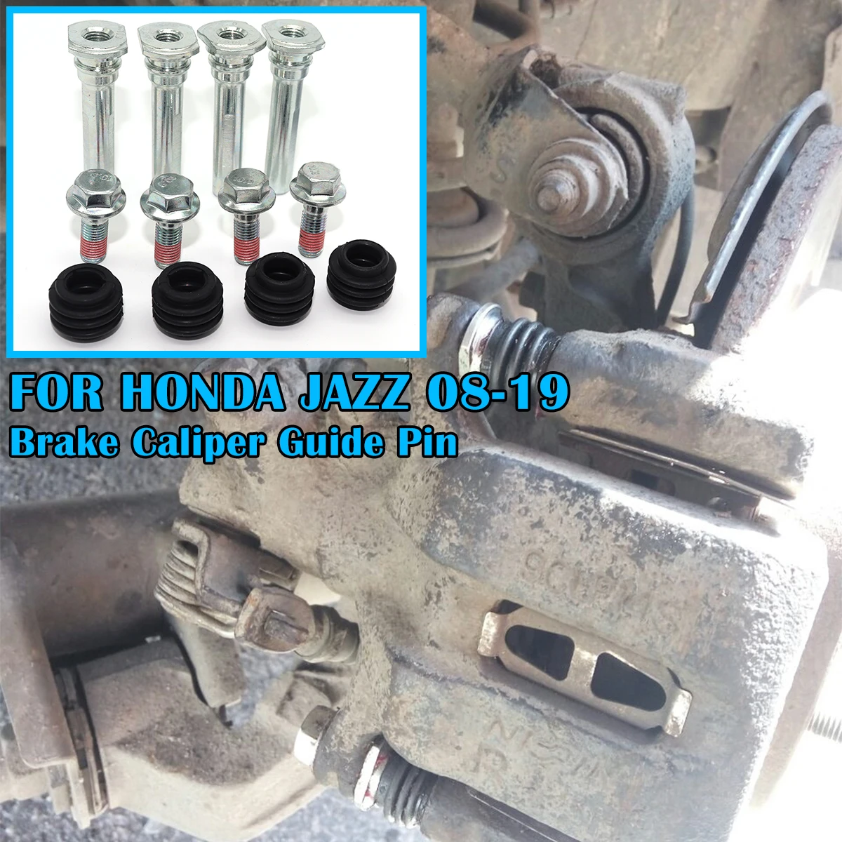 

FOR HONDA JAZZ 2008-2019 Brake Caliper Cylinder Slider Guide Pin For Disc Housing Bolt Rubber Bushing Boot Seal Kit Replacemnrt