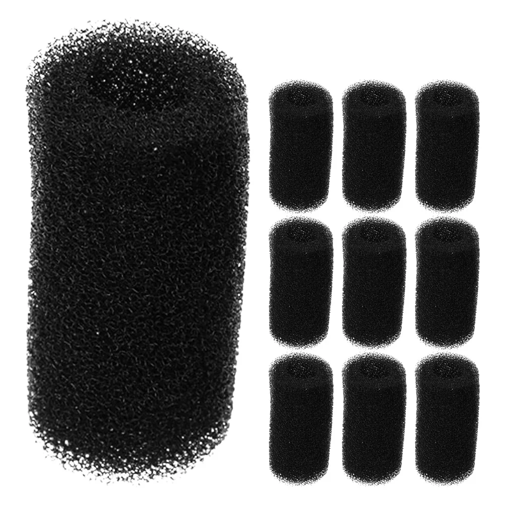 

10Pcs Pool Cleaner Sponge Hose Black Replacement Tail Scrubber Durable Long-Lasting Wear Resistant for Efficient Pool Cleaning