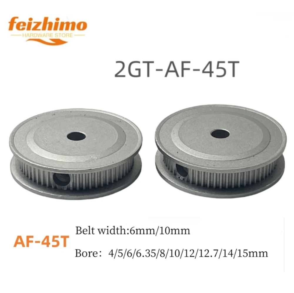

2GT AF type Timing Belt 3D Printing ,GT2/2GT 45T Timing Belt Pulley Aperture 4/5/6/6.35/8/10/12/12.7/14/15mm Belt Width 6mm/10mm