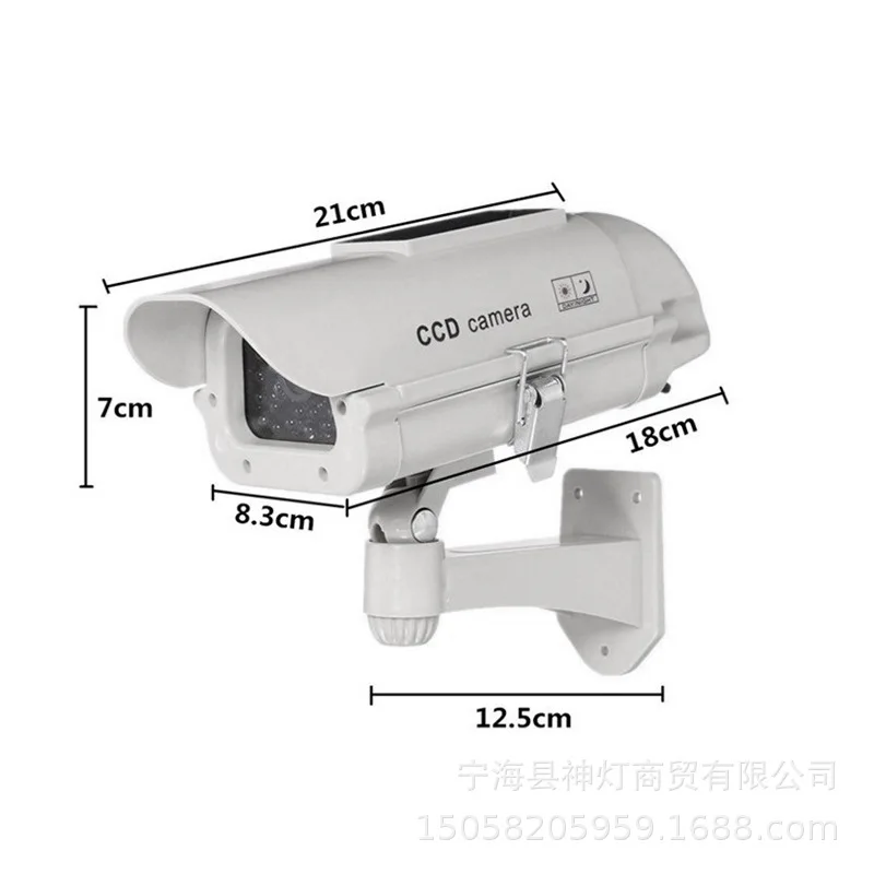

Solar Charging Simulation Camera Fake Monitor Model with Light Rainproof Outdoor
