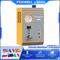 FOXWELL SD203 Automotive Smoke Machine 12V Built-in Air Pump EVAP Vacuum Leak Detector 2 Mode Car Pipe Leakage Diagnostic Tester