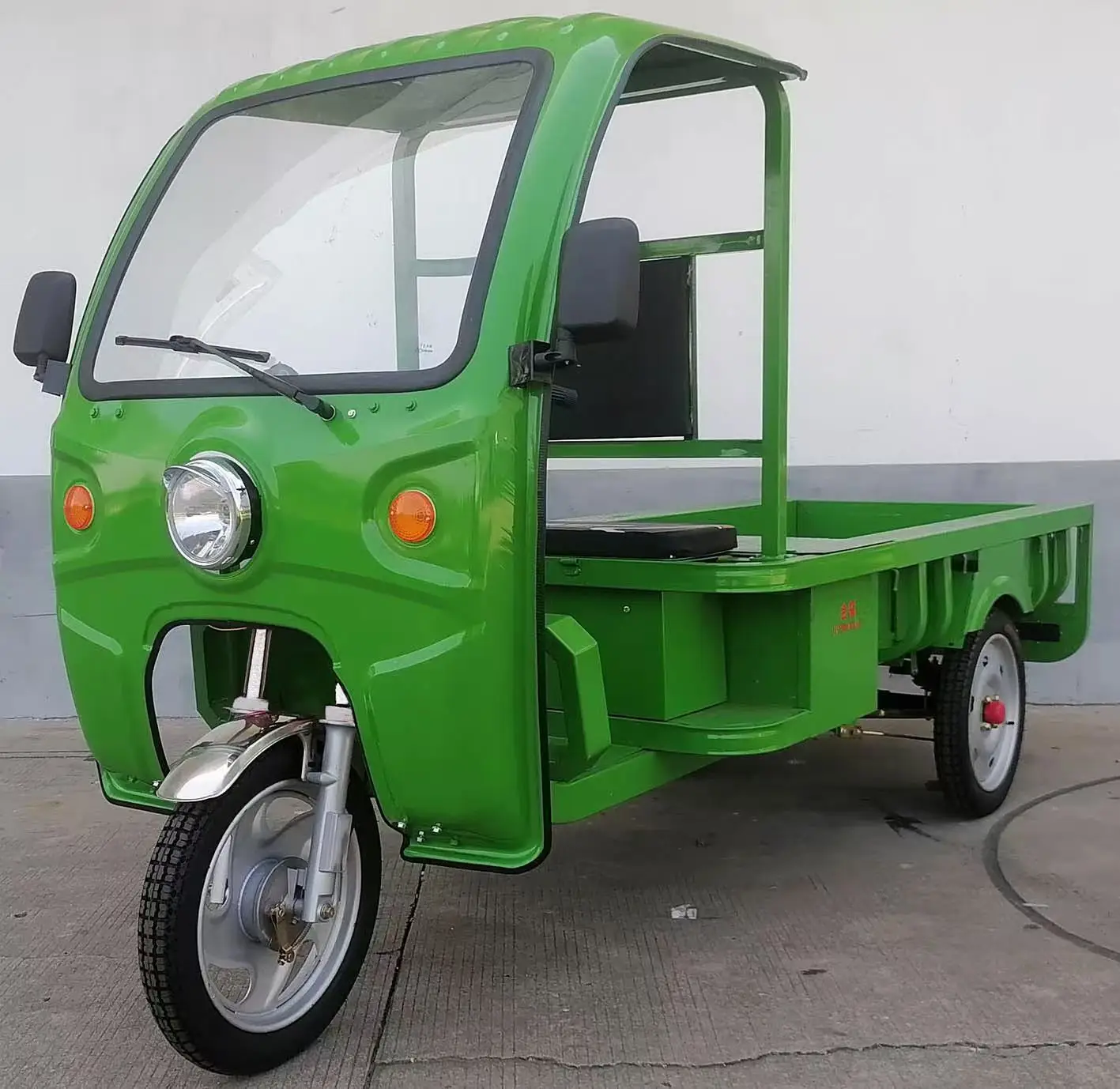 Triciclo Eléctrico Agrícola de Carga, 72V 2000W, 3 Ruedas con Cubierta, Capacidad de Carga 500kg, Vehículo Agrícola