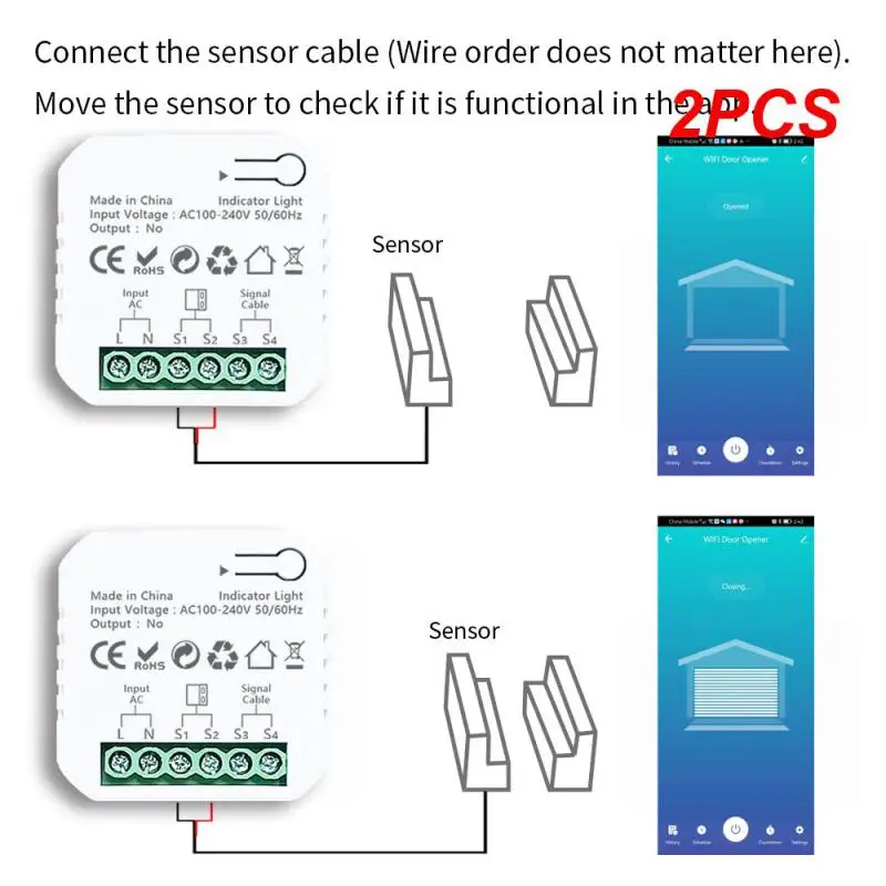 

2 шт., пульт управления для открывания Гаражных дверей с датчиком