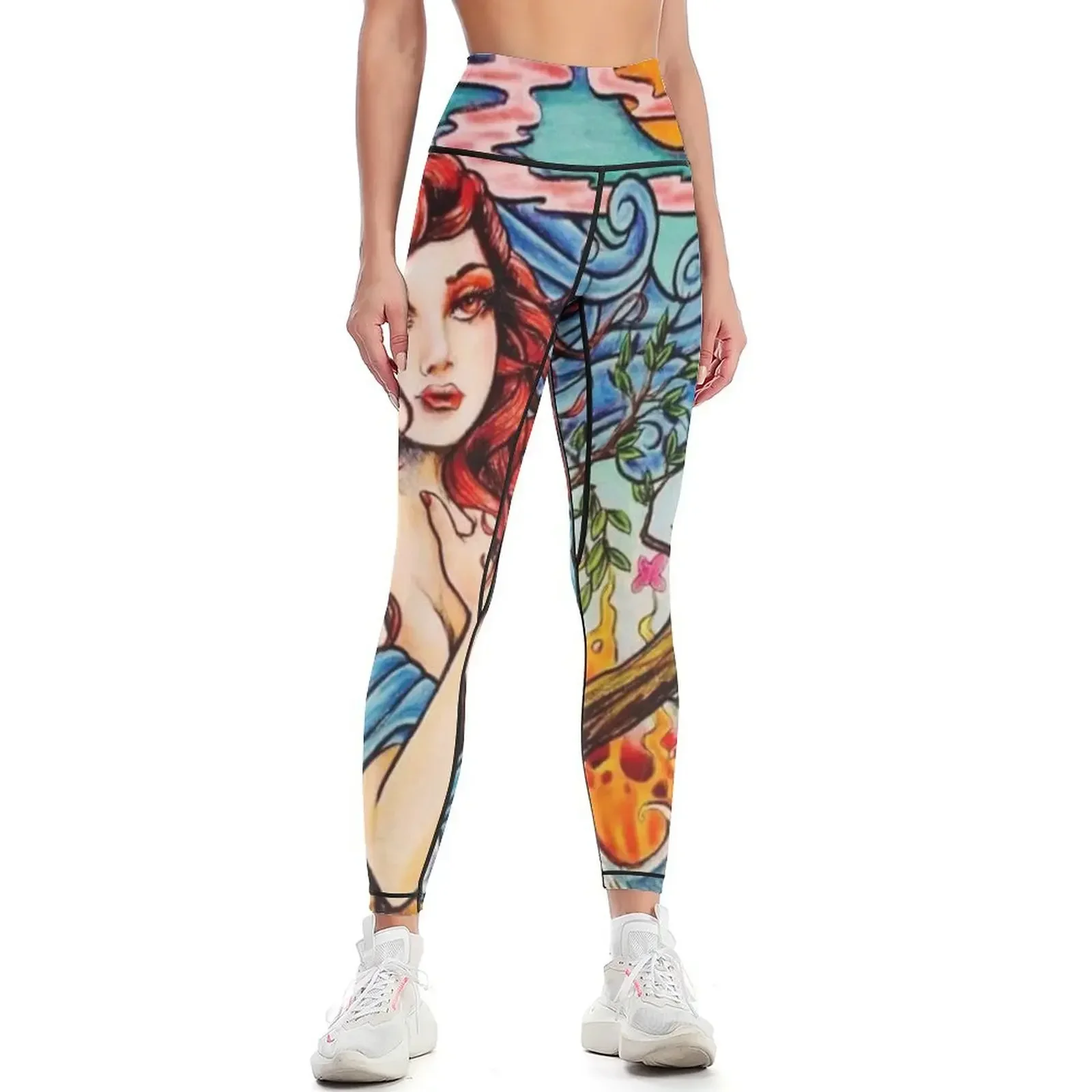 

Earth Wind And Fire Leggings Women's high waist Sports pants for Women's sportswear Legging sport Womens Leggings