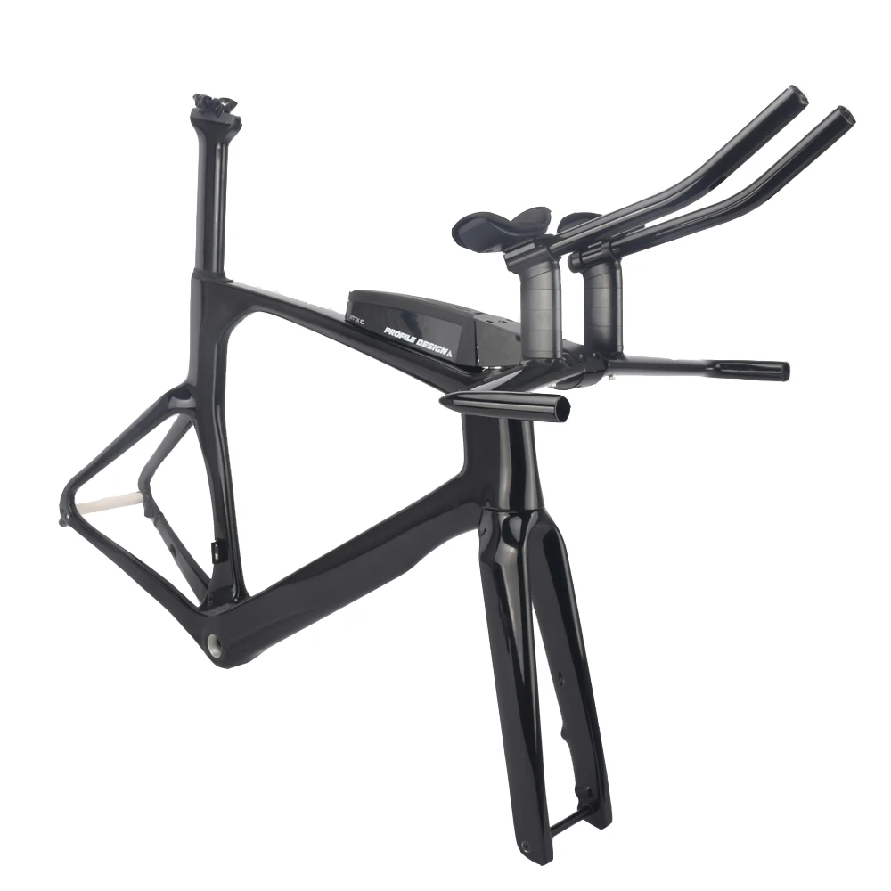 

Winowsports TT Disc Bike Carbon Road Triathlon Frame 700* 32C Tire Carbon Trial Time Bicycle Frame Flat Mount Disc Road TT Frame