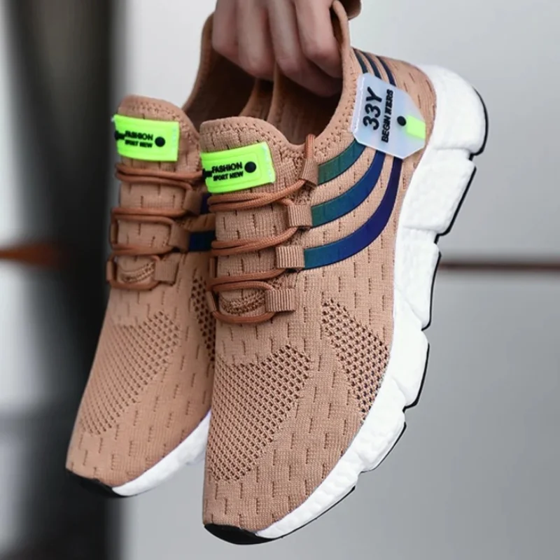 

Men Casual Sneakers Summer Breathable Sport Shoes Lightweight Outdoor Mesh Running Shoes Athletic Jogging Tenis Walking Shoes