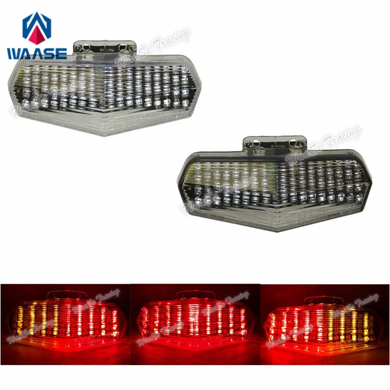 waase For Ducati MULITSTRADA 749 999 2002 2003 2004 2005 2006 2007 Rear Tail Light Brake Turn Signals Integrated LED Light