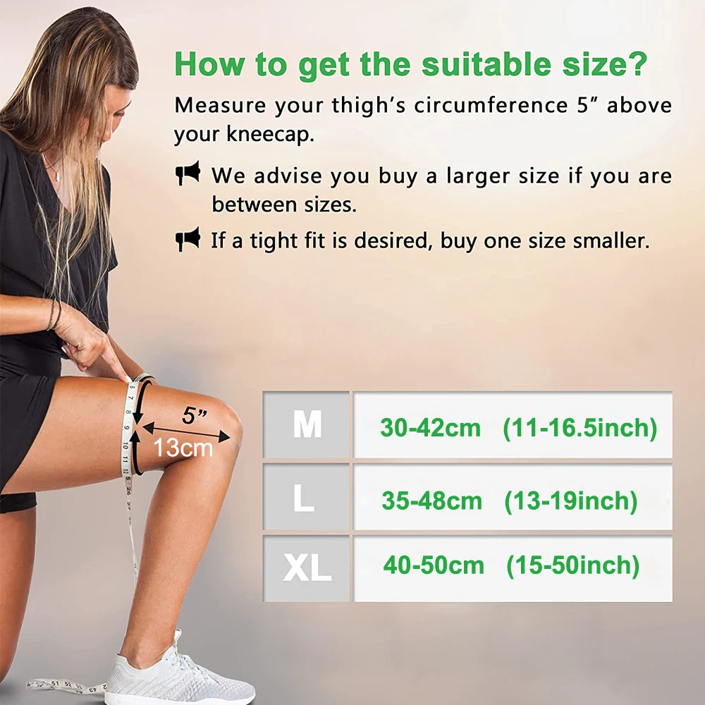 1Pcs/2Pcs Knee Brace Compression Sleeves, Full Leg Sleeves with Patella Gel Pads & Side Stabilizers,Knee Support for Women & Men