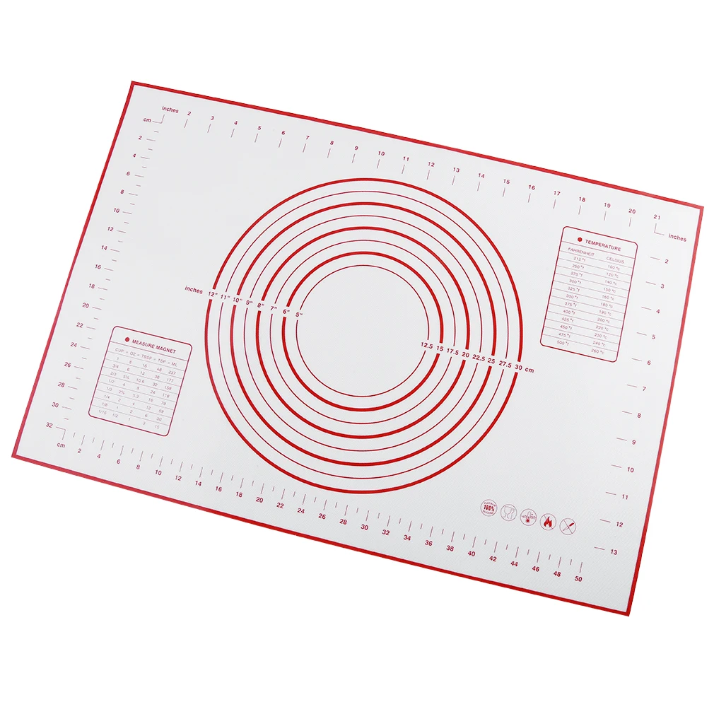 

High Temperature Resistance Extra-Large Size Platinum Silicone Dough Fondant Mat Glass Fiber Reinforced For Household Use New