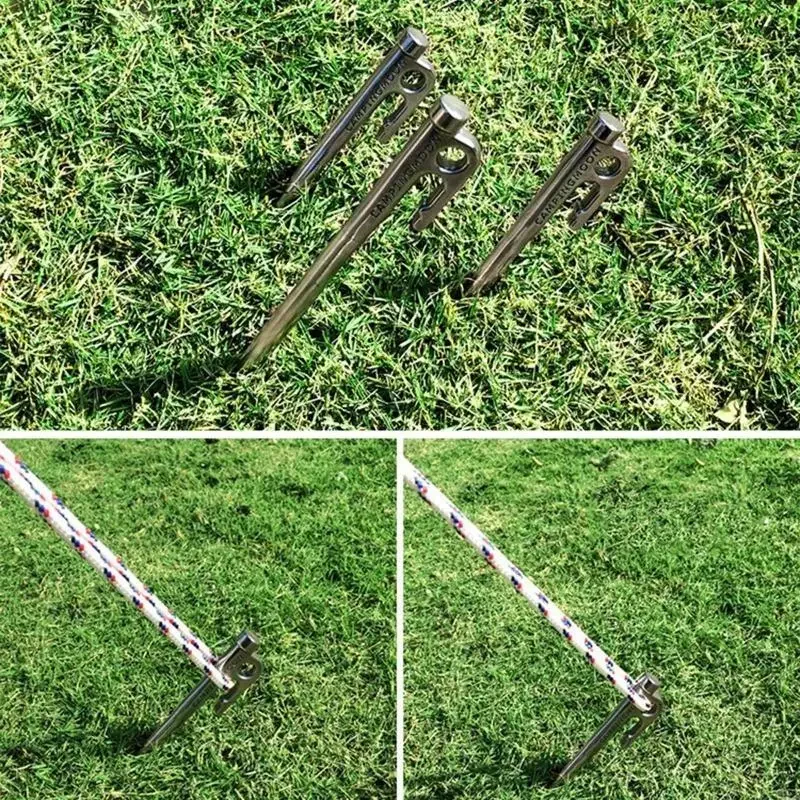 for Pitching Camping Tent Canopies Outdoor Camping Tent Stakes Heavy Duty Lightweight Stakes Steel Tent Pegs Stake