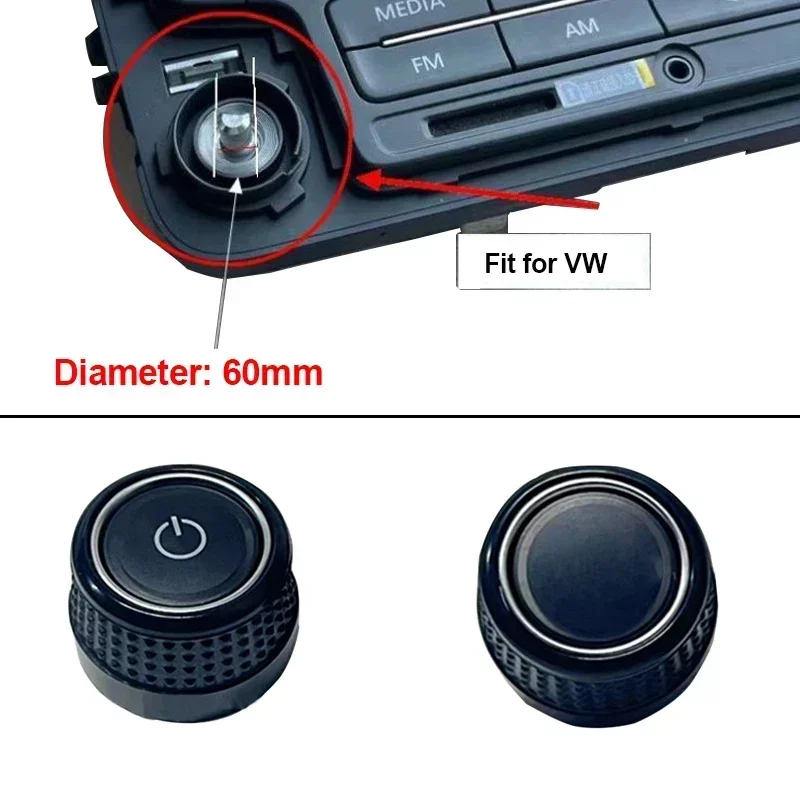 For Volkswagen Polo 5 6R MK5 GTI Fox Golf 6 Accessories New Interior Info Radio CD GPS Display Screen Start Switch Volume Button