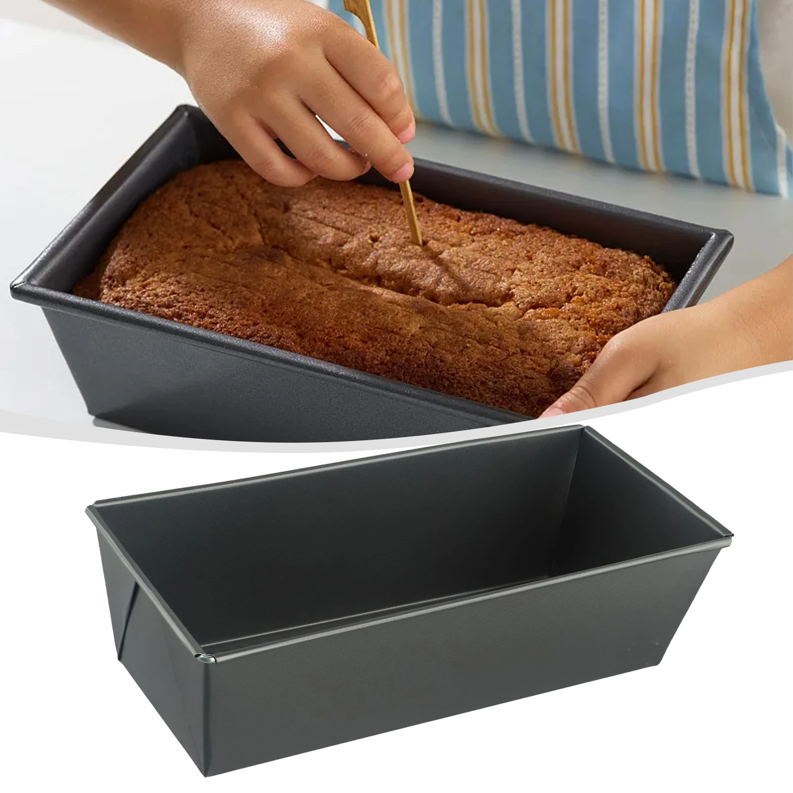 Baking Mold Rectangular Toast Mold Cake Bread Pan Tray Deep Baking Dish Cheesecake Mold Brownie Mold Kitchen Accessories