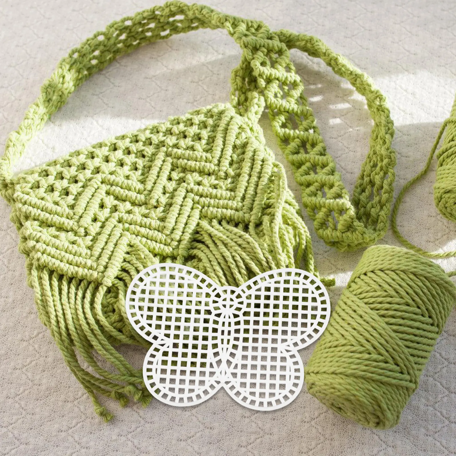 6 Piezas de Láminas de Plástico con Diseño de Mariposas para Bordado, Punto de Cruz, Manualidades, Fabricación de Bolsos, Kit de Lienzo de Malla Plástica