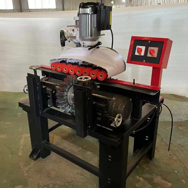 Comb polishing grinding Woodworking machinery Frequency conversion speed regulation Short material Sanding polishing machine
