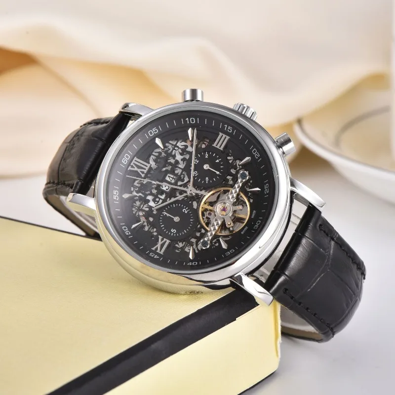 ​2025 Men's Automatic Mechanical Watch Stainless Steel Band Sapphire Crystal Waterproof Business Casual Luminous Self-Winding