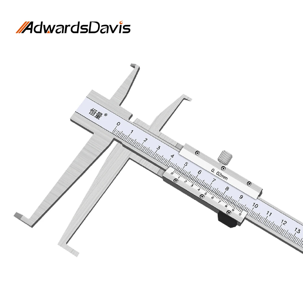 High-Precision Long Claw Inner Diameter Inner Groove Vernier Caliper 150mm 200mm 300mm Groove Measurement Tools Instrument