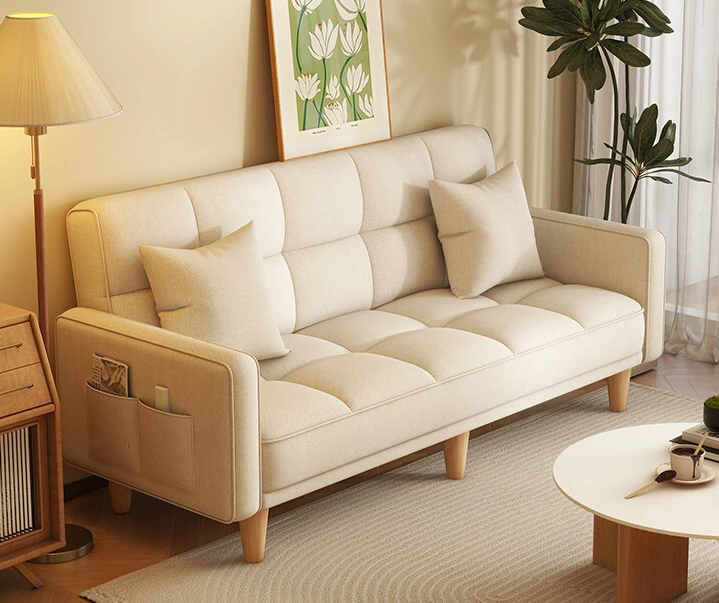 Small unit design popular on the internet, foldable dual-purpose living room, rental room, bedroom, small sofa