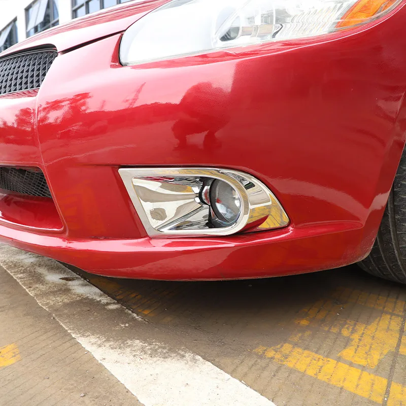 For Mitsubishi Eclipse 2006-2011 Carbon Fiber Style Plastic Car Front Fog Light Lamp Cover Trim Car Accessories