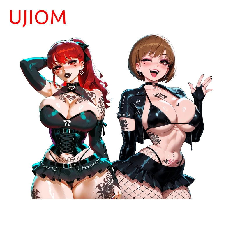 UJIOM Sexy Personality Tattoo Girl Wall Sticker Popular Attractive Waterproof PVC Edgy Decal Suitable For Living Room Decor