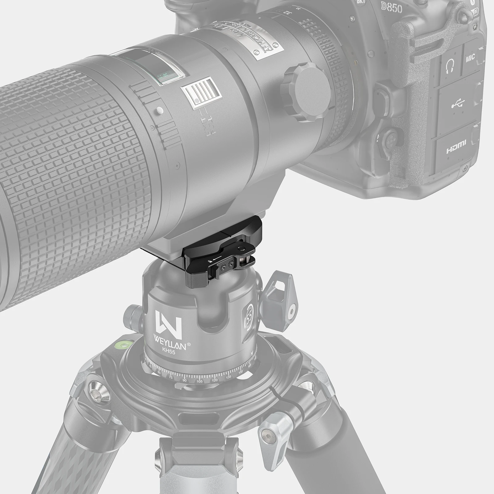 WEYLLAN AN60 Schnellspannklemme Arca Swiss Hebelklemme für Magpul Mlok Zweibein Stativ Schießstabilisierungszubehör – Detail 2