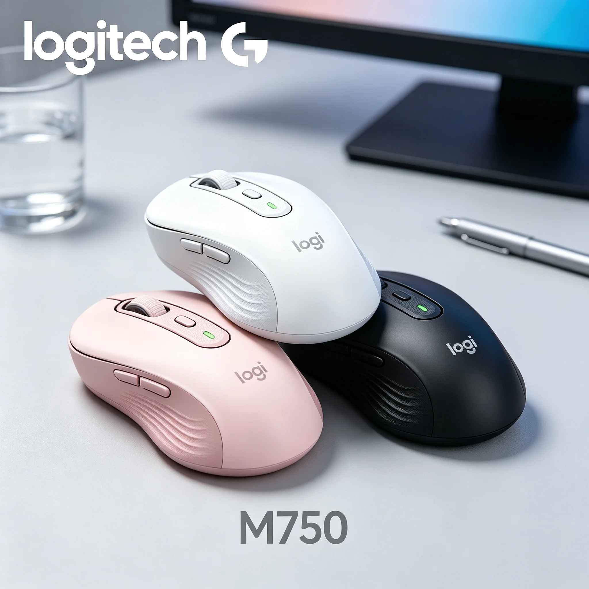 Logitech M750 Hybrid Gaming Office Wireless Mouse, Cost‑Effective Choice for FPS Game Enthusiast and Contract‑Processing Office
