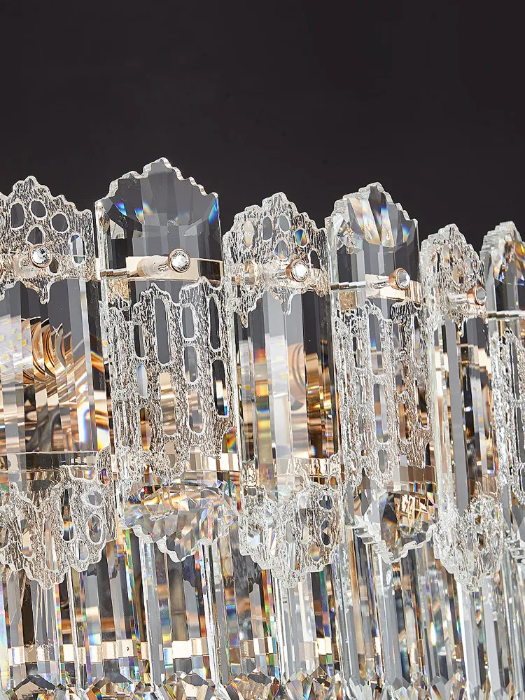 2025 جديد ضوء السقف الراقية الفاخرة كريستال الثريا غرفة نوم غرفة المعيشة قلادة فيلا قاعة الضوء الرئيسي إضاءة غرفة الفندق