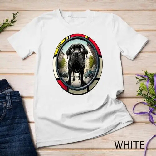 Cane Corso Dog Owner design with the cartoon of a Cane Corso Unisex T-shirt