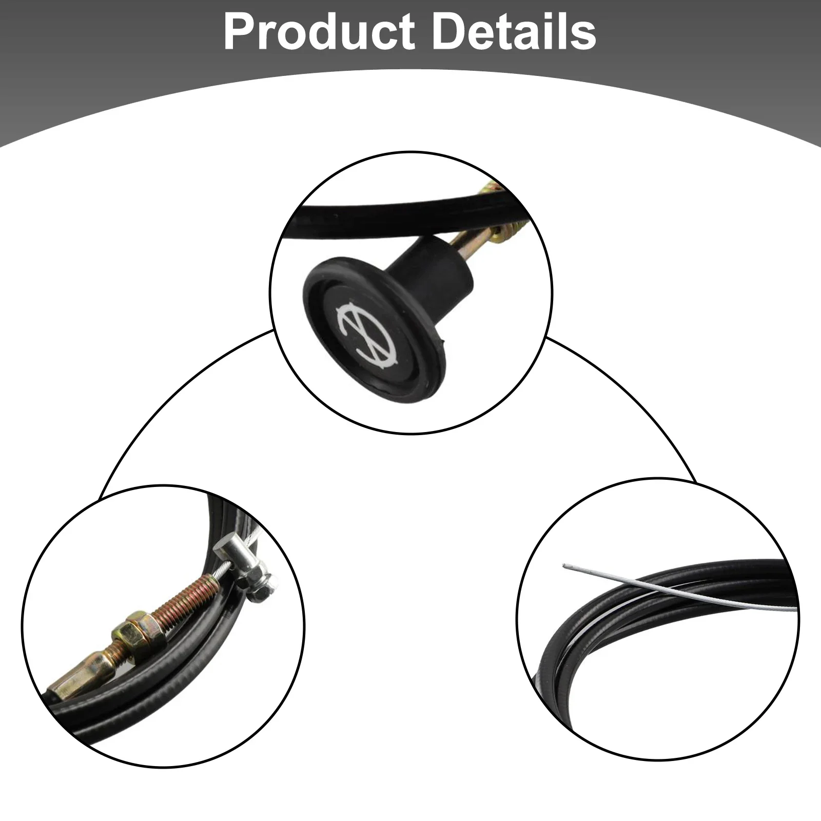 2-5m Stop Choke Bowden Cable 6mm/10mm Cars Commercial Control Bonnet Engine Flameout Line Fuel Throttle Trucks