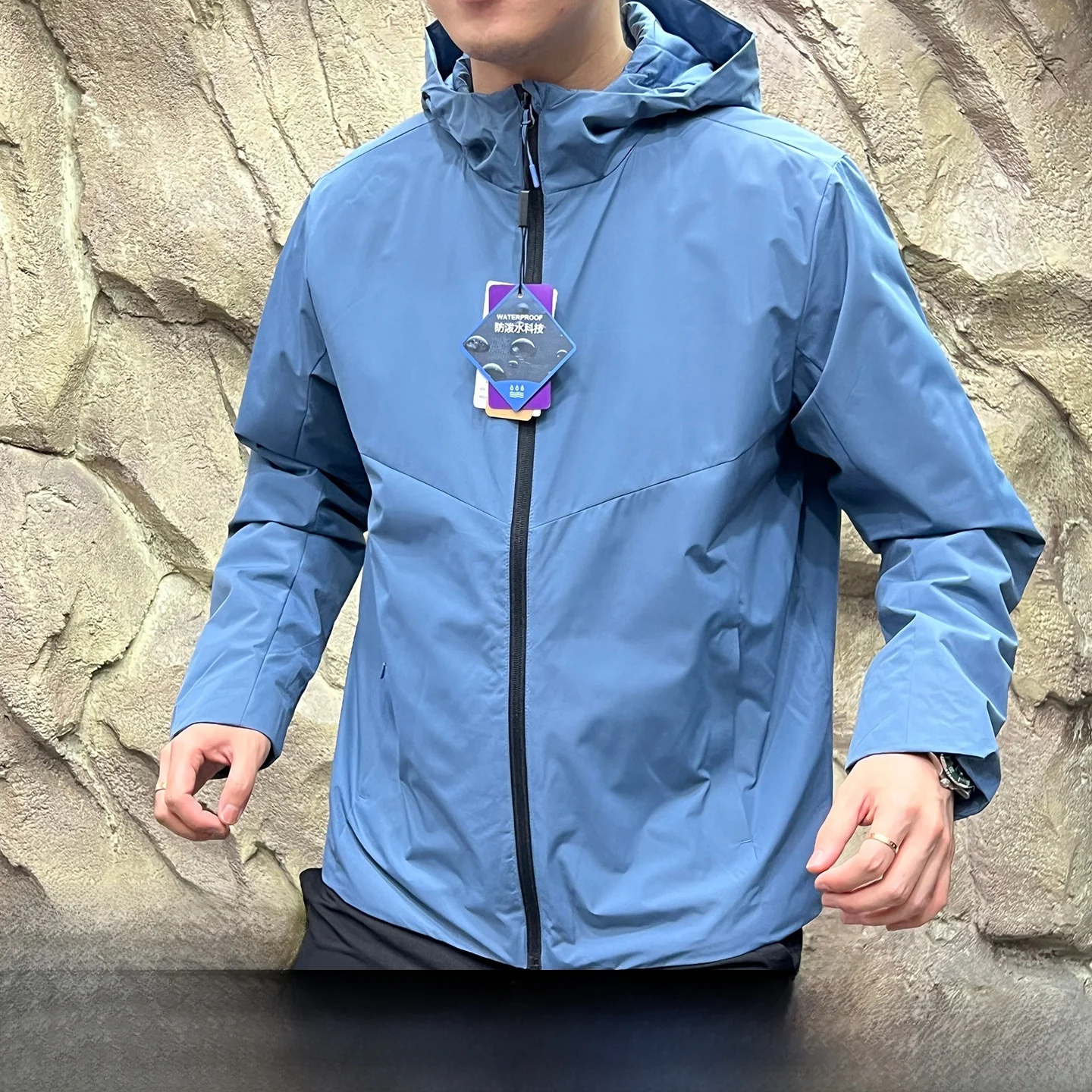 

Warmth-Enhanced Men's Outdoor Cotton Jaet Down-Alternative Waterproof Windproof Winter Spring Faionable Stand Fit Coat