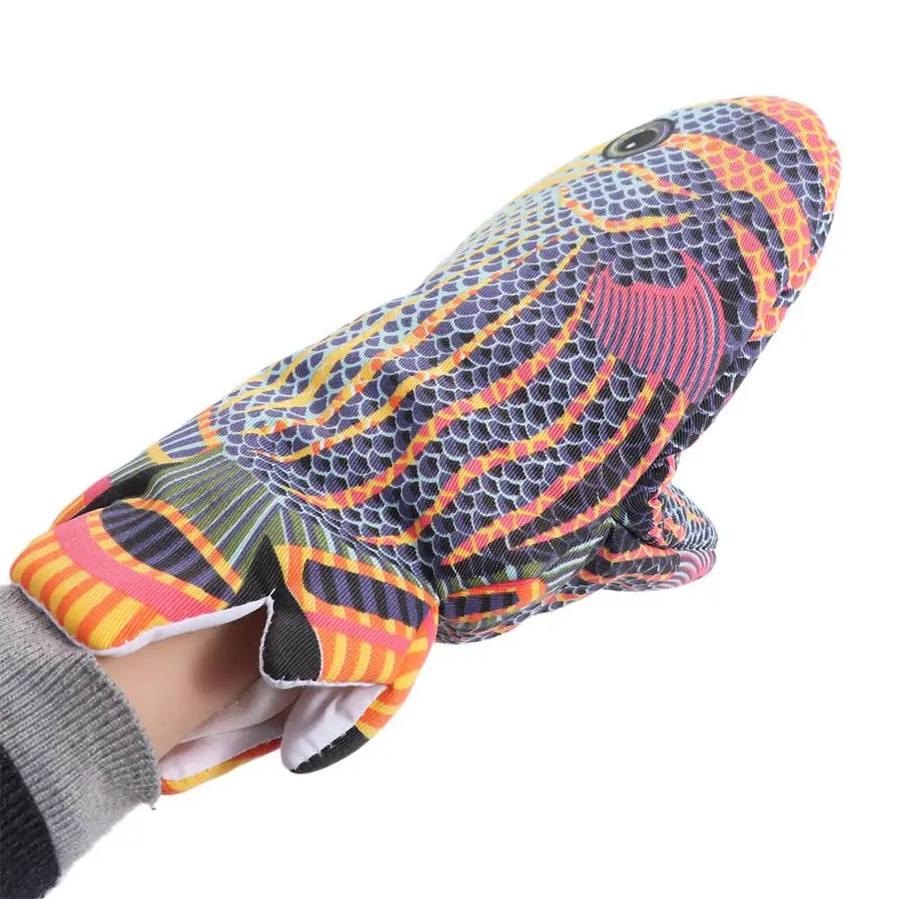 Non-slip Fish Shape Oven Mitts Anti-scalding Colorful BBQ Glove Cartoon Soft Baking Insulation Glove High Temperature Protection