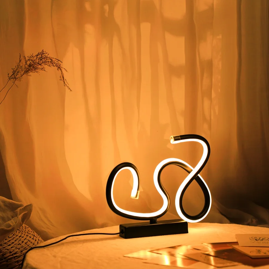 

Креативно-роскошная настольная лампа «Я ЛЮБЛЮ ТЕБЯ» с трехцветным затемнением и питанием от USB, пространство для предотвратов со стильным artis