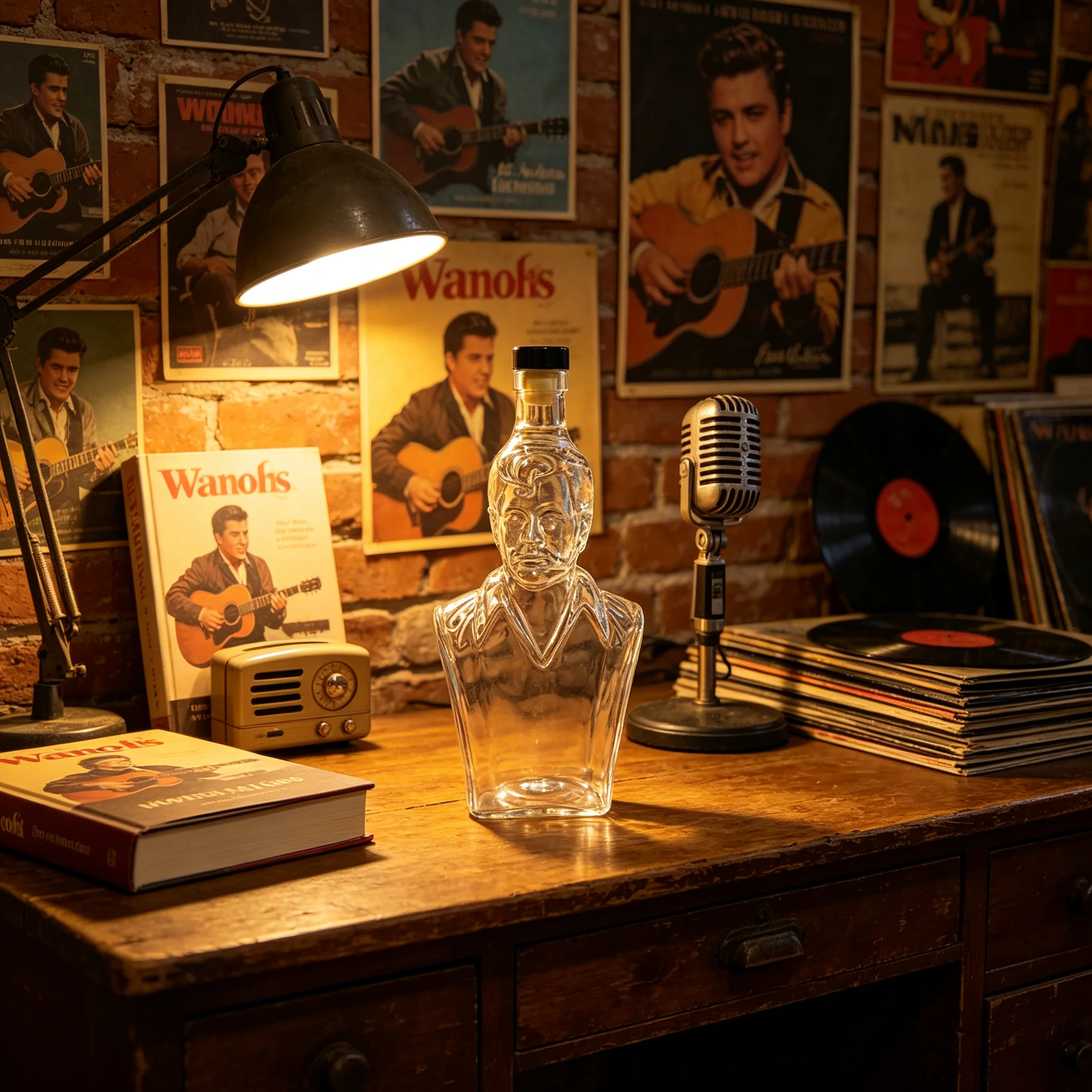 Vintage Elvis Presley Bust Gla - đánh giá và giá Vintage Collectible Liquor Bottles