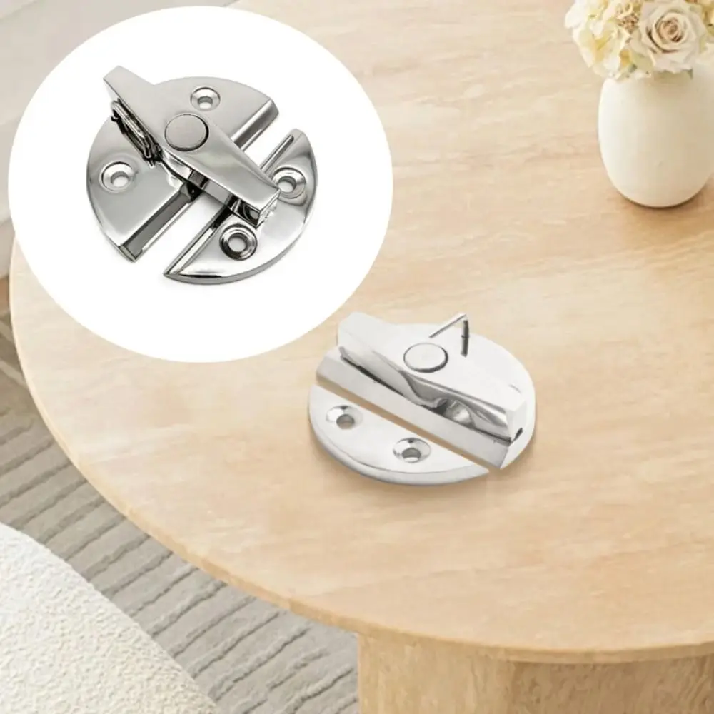

316 Stainless Steel Marine Cabinet Lock Round Shape Stainless Steel Construction Round Catch Lock 180 Degree Rotation