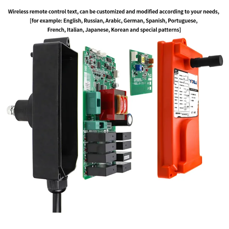 F21-E1B High quality VHF/UHF 12-24/36/220/380V Wireless Industrial Remote Control for Electric Hoist Crane Lift