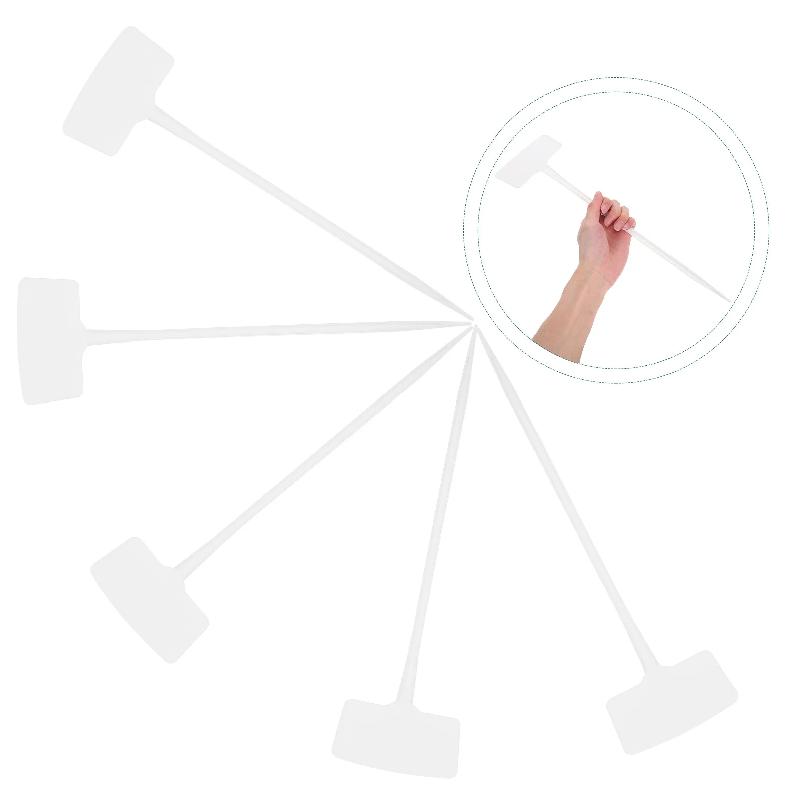 

10 шт. садовые колья для этикеток, устойчивые к атмосферным воздействиям пластиковые маркеры для растений для наружного садоводства, трав, цветов, овощей, идентификации