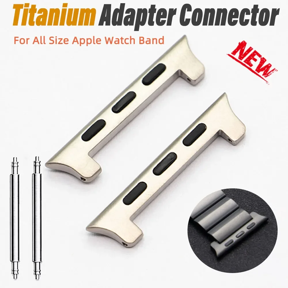 Titanium Connector For Apple Watch Band Ultra 49mm 8 7 6 45mm 44MM 42mm Connectors Accessories Adapter for Iwatch 38mm 40mm 41mm