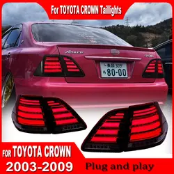 Car Tail Lights For Toyota CROWN 12 GEN 2003 2004 2005 2006-2009 FULL LED Tail Lamp Dynamic Turn Signal Light Tail Lamp Assembly